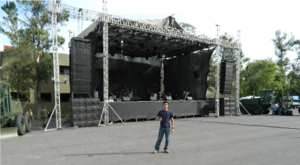 Sistema lineal con escenario montaje - Studio 89 eventos